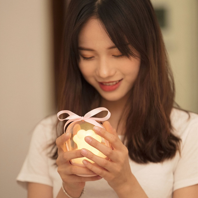 Exquisite Night Light Cat Paw Light USB Charging Music Box