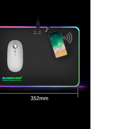 Wireless Charging Luminous Mouse Pad