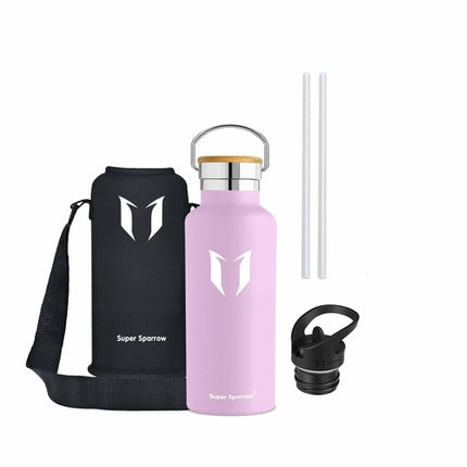 Insulated Stainless Steel Water Bottle, 17OZ / 500ML