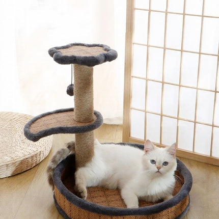 Cat Scratching Post with Cat Bed and Toy