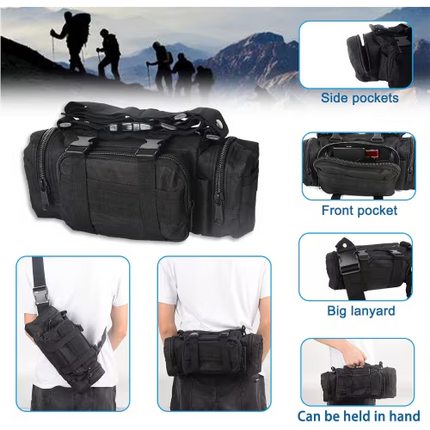 Universal Tactical Vehicle Back Seat Organizer With 3 Detachable