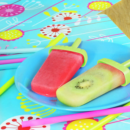 1 Set 6 Cavity Popsicle Molds Reusable Ice Cream DIY Ice Maker Ice Bar