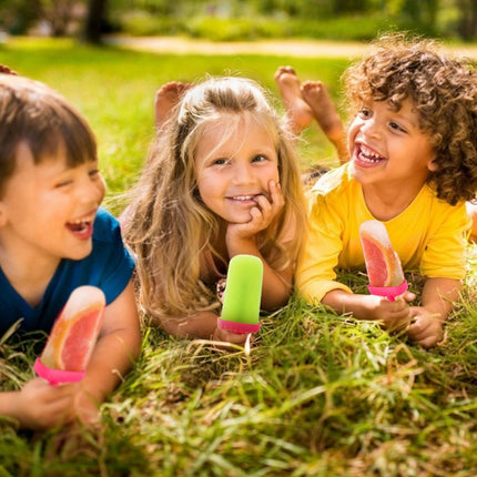 1 Set 6 Cavity Popsicle Molds Reusable Ice Cream DIY Ice Maker Ice Bar