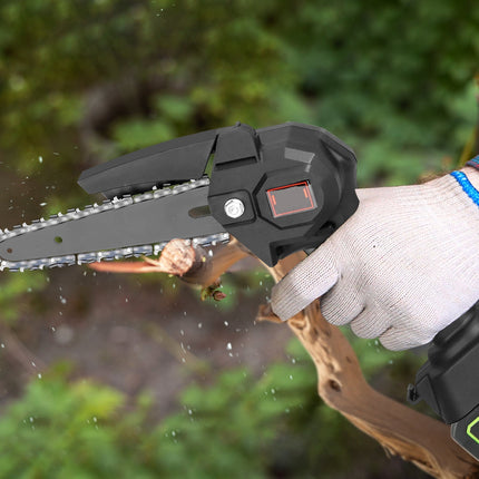 1Set 2-in-1 Cordless Pole Saw & Mini Chainsaw With 2Pcs 3000mAh