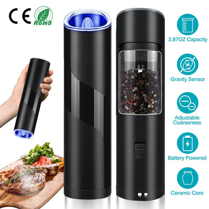 Electric Salt And Pepper Grinder Automatic Gravity Sensor Battery