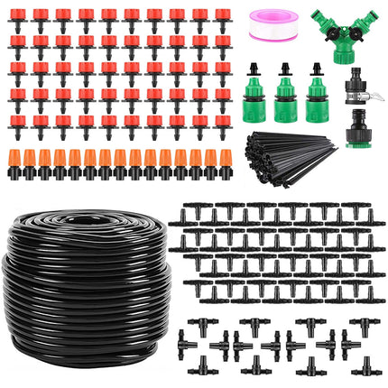 164FT Drip Irrigation Kit Automatic Garden Irrigation System Misting