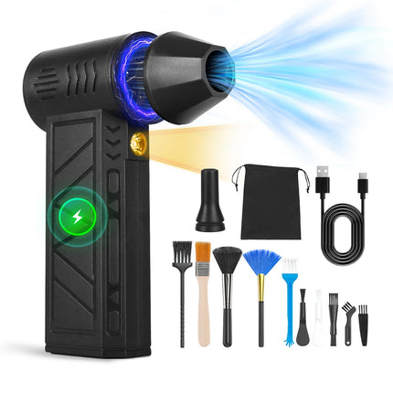 1Pc Compressed Air Duster With LED Light Up To 150000RPM Speed For PC