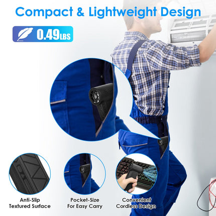 1Pc Compressed Air Duster With LED Light Up To 150000RPM Speed For PC