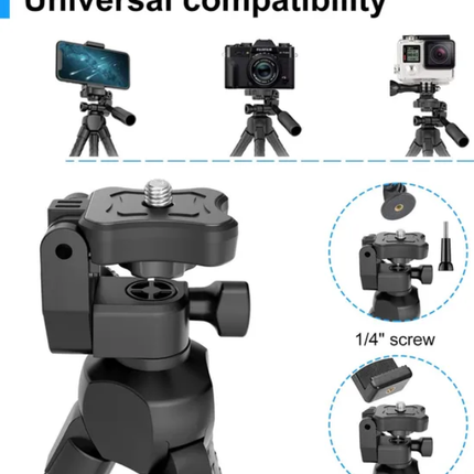 Portable And Adjustable Flexible Phone Tripods Camera Stand Holder