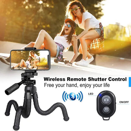 Portable And Adjustable Flexible Phone Tripods Camera Stand Holder