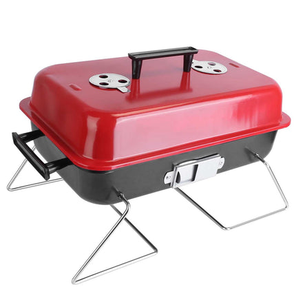 Portable Charcoal Grill Outdoor Tabletop Grill Small Barbecue Smoker