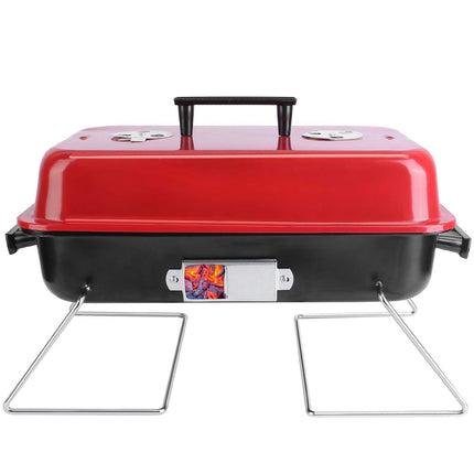 Portable Charcoal Grill Outdoor Tabletop Grill Small Barbecue Smoker