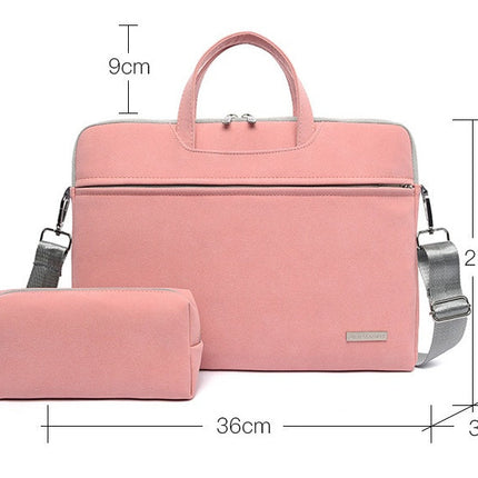 PU Leather Women Laptop Bag Notebook Carrying Case Briefcase For