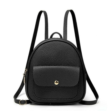 Solid Color Fashion Small Backpack For Women