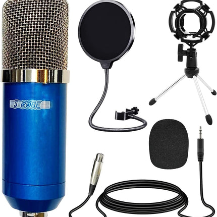 5Core Recording Microphone Podcast Bundle Professional Condenser