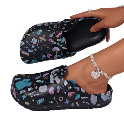 Nurses Slippers Platform EVA Clogs Mules - Lightweight Women's Sllides