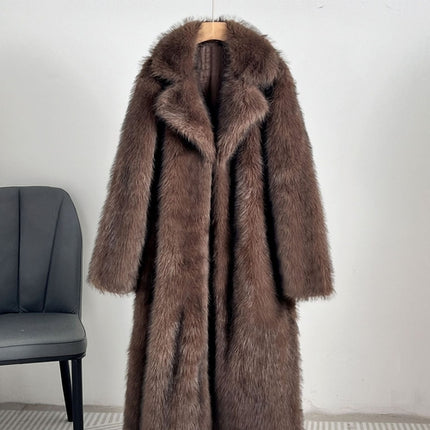 Royal Faux Fur Maxi Coat – 25 Edition