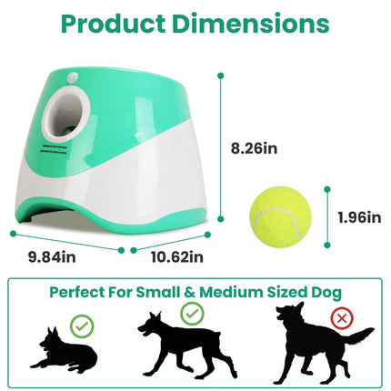 1Pc Automatic Dog Ball Launcher Included 6 Tennis Balls Dog With 3
