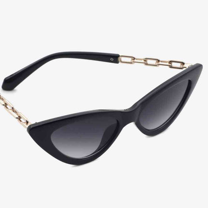 Chain Detail Cat-Eye Sunglasses