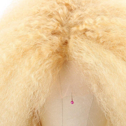 200% Density Kinky Straight 613 Blonde 13x4 Lace 13x6 Frontal Wigs