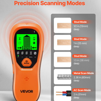 Stud Finder Wall Scanner, 5 In 1, Electronic Wall Stud Detector With