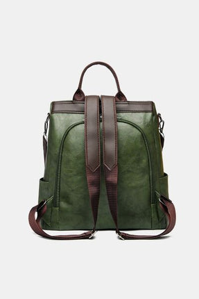 Stylish PU Leather Backpack for Everyday Adventures