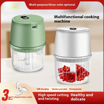 USB Rechargeable Electric Garlic Press Portable Wireless Food Chopper