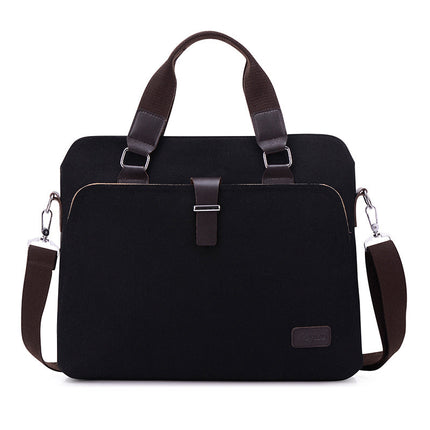 Men's Simple Fashion Business Canvas Briefcase
