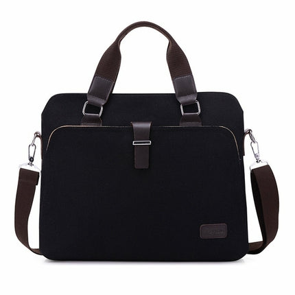 Men's Simple Fashion Business Canvas Briefcase