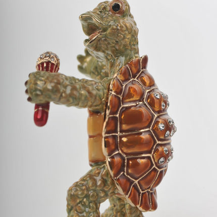 Turtle Singing with a Microphone