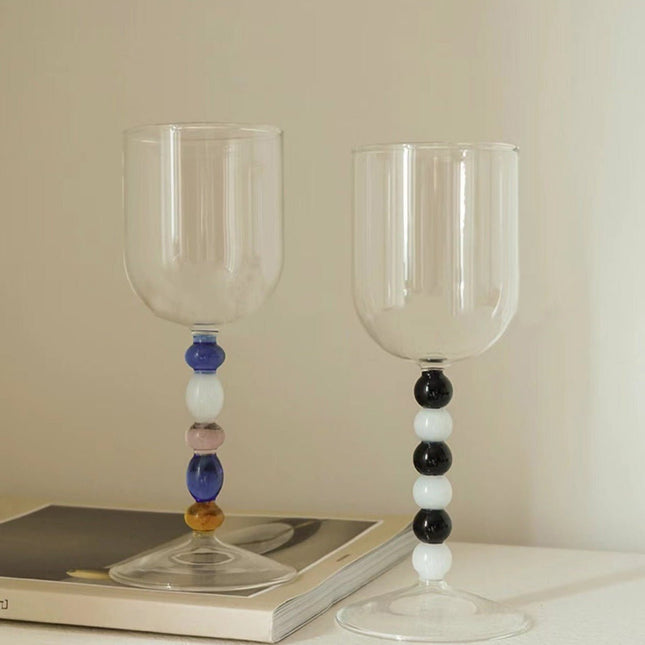 Set of 2 Pcs Gemstone Bordeaux Wine Glasses Set ( $24.9 each ) -