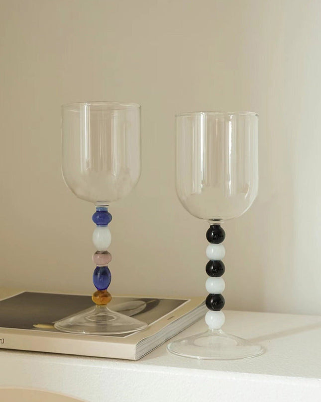Set of 2 Pcs Gemstone Bordeaux Wine Glasses Set ( $24.9 each ) -