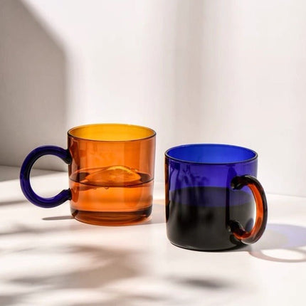 Set Of 2 Retro Couple Coffee Mugs Tea Cups