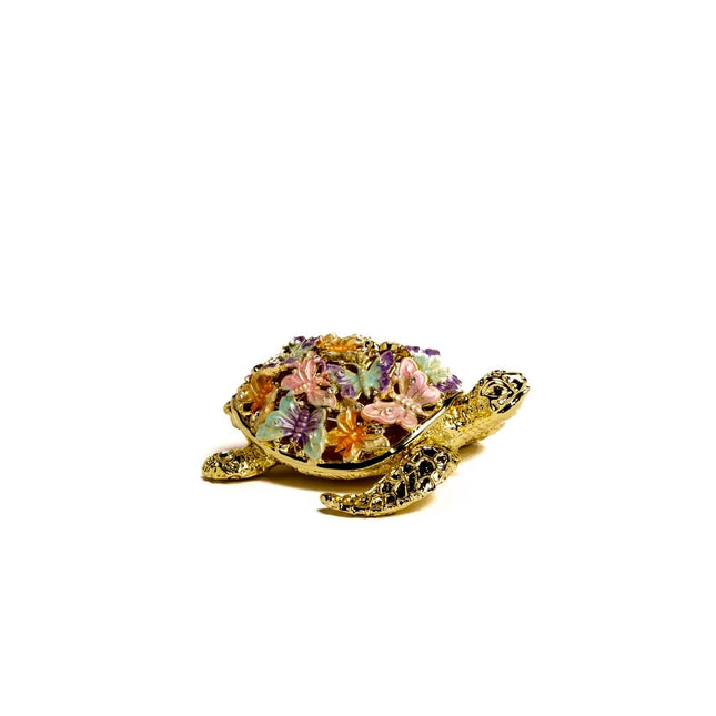 Golden Turtle Decorated with butterflies