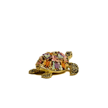 Golden Turtle Decorated with butterflies