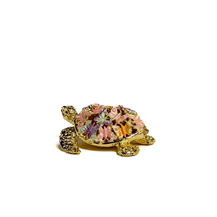 Golden Turtle Decorated with butterflies