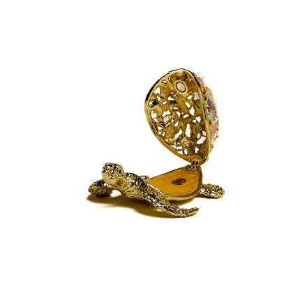 Golden Turtle Decorated with butterflies