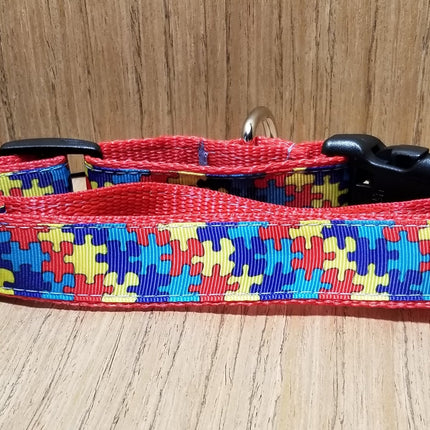 Collar/ Large/ Medium/ Autism Puzzle Pieces