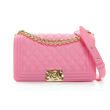 Wholesale Candy Women Handbags Colorful Rainbow Jelly Bags