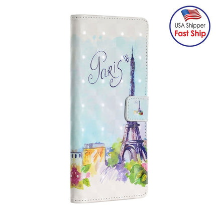 AMZER 3D Printed Flip Case with Wallet for iPhone 12 Max