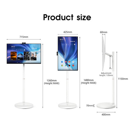 32 Inch 128GB Smart Portable TV Android OS 1080P 13MP Camera Remote