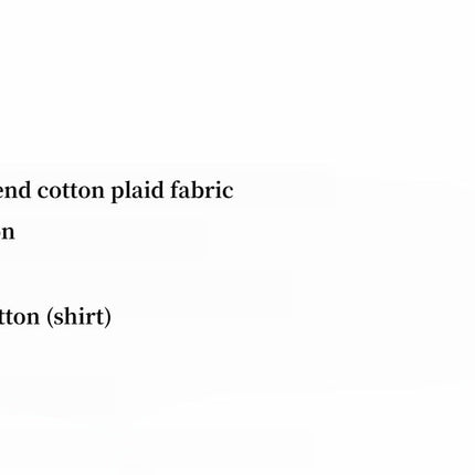 "Tea Grid" high-quality high-count cotton loose retro plaid shirt