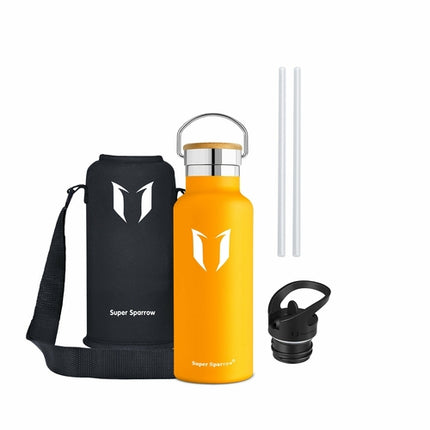 Insulated Stainless Steel Water Bottle, 17OZ / 500ML