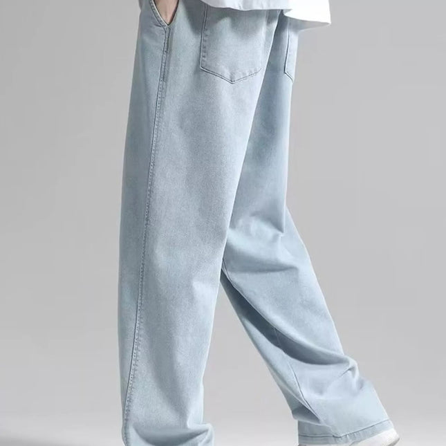 Men's Plus Size Loose Fit Drawstring Jeans