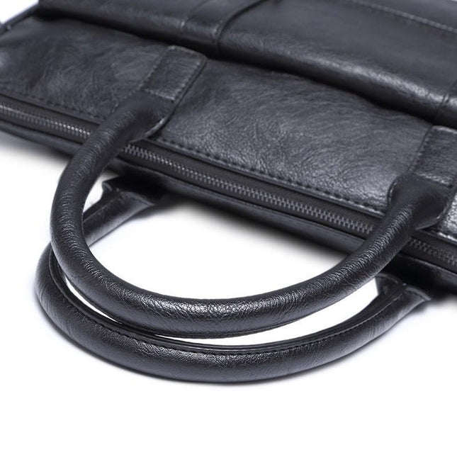 Korean Style Black Travel Laptop Briefcase For Men