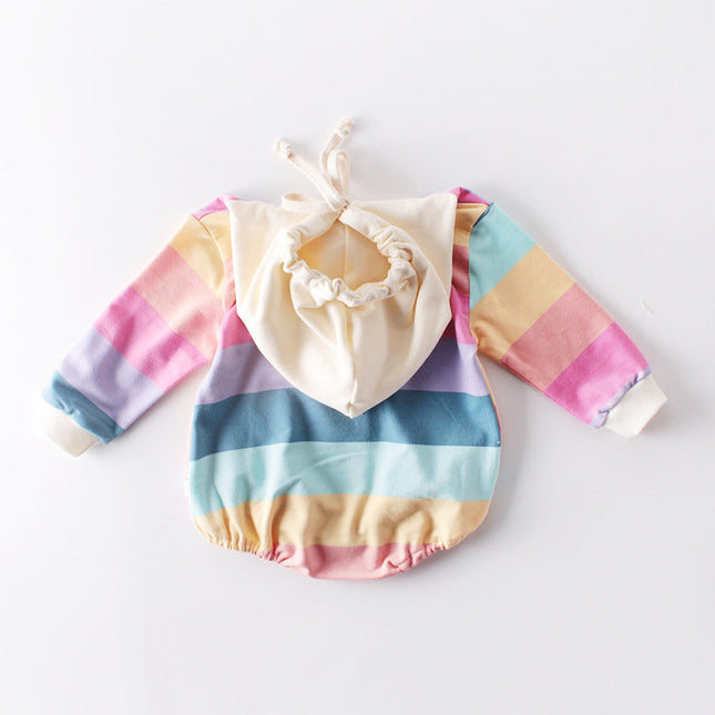 Baby Girls Boys Rainbow Rompers Wholesale 211116338