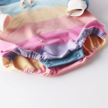 Baby Girls Boys Rainbow Rompers Wholesale 211116338
