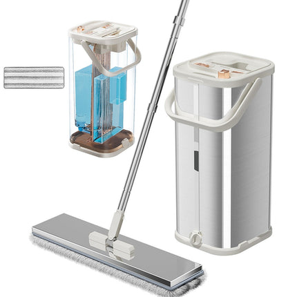 Separates Dirty Water Mop, Flat Mop And Bucket For Home With  Extra