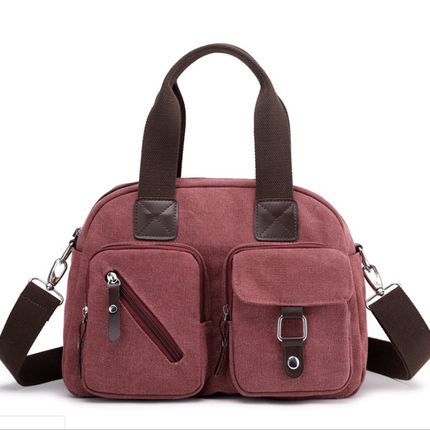 High Quality Canvas Simple Canvas Messenger Bag For Ladies
