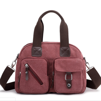 High Quality Canvas Simple Canvas Messenger Bag For Ladies